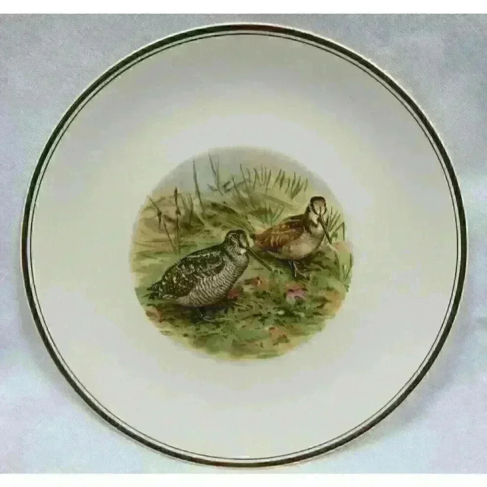 Bird Plates 10" Liverpool Road Pottery England Gold Gilt Rims Lot of 5 Vintage - Picture 4 of 12